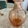 Soliflore vintage en verre rose saumon – Image 2